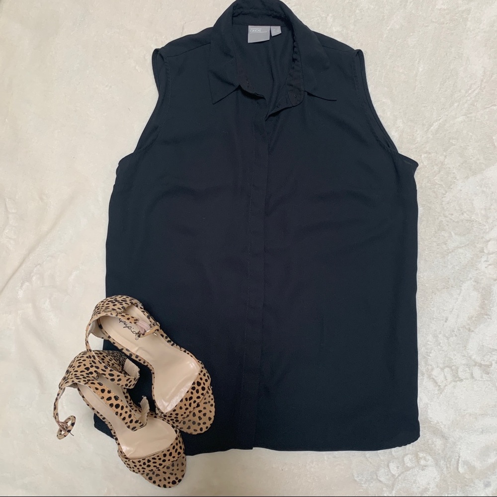 ASOS black sleeveless blouse